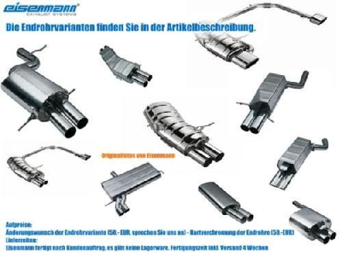 Eisenmann Endschalldämpfer Edelstahl Duplex (links/rechts) passend für Audi TT 8J